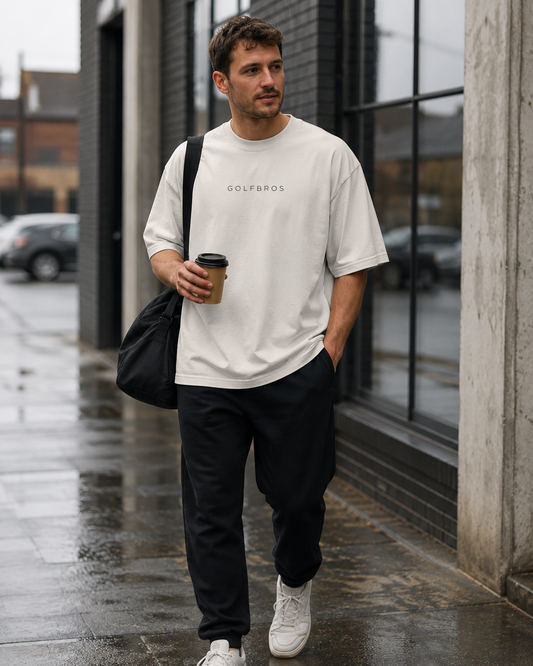 Golf Bros Oversized Faded T-shirt - Bone