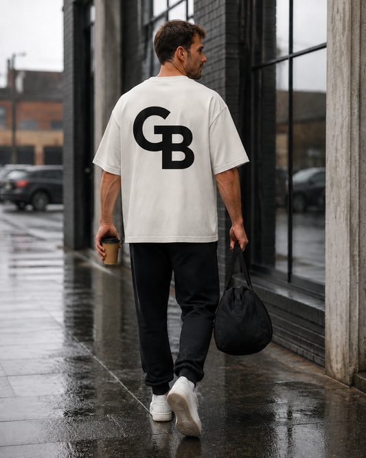 Golf Bros Oversized Faded T-shirt - Bone