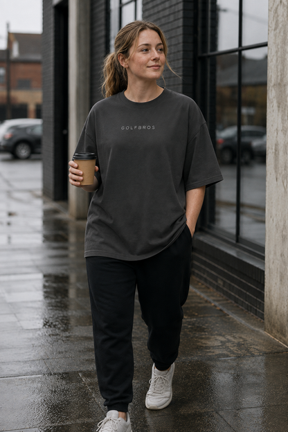 Golf Bros Oversized T-shirt - Faded Black